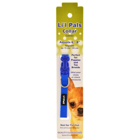 Li'l Pals Collier réglable pour chien, Bleu