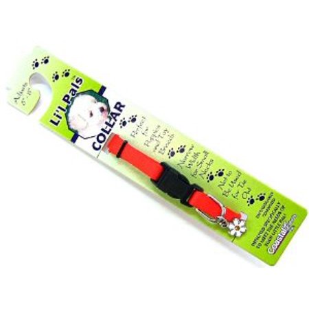 Li'l Pals Adjustable Dog Collar, Red