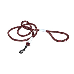 K9 Explorer Reflective Braided Rope Snap Dog Leash, Berry