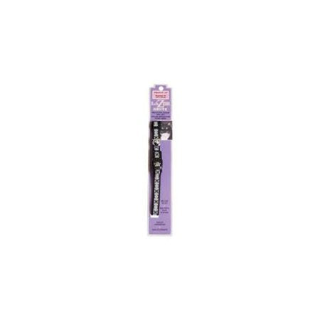 Lazer Brite Collier ajustable en nylon pour chat, Noir