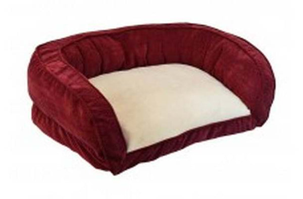 Precision Daydreamer Gusset Dog Couch, Burgundy
