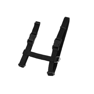 Coastal Figure H Adjustable Cat Harness, Black, 3/8-in x 10-18-in