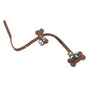 Li'l Pals Leather Dog Potty Training Bells, Chocolate