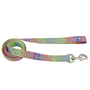 Lazer Brite Patterned Dog Leash, Rainbow Hearts