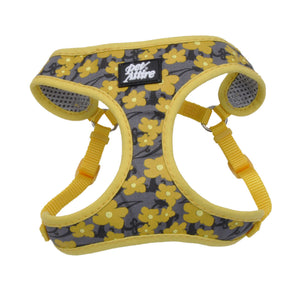 Ribbon Designer Wrap Adjustable Dog Harness, Yellow Buttercup