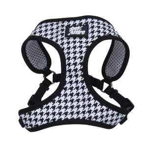 Ribbon Designer Wrap Adjustable Dog Harness, Houndstooth