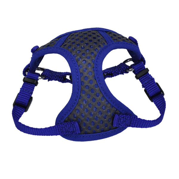 Coastal Comfort Soft Sport Wrap Adjustable Dog Harness, Grey & Blue