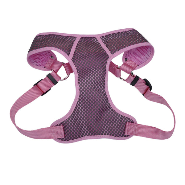 Coastal Comfort Soft Sport Wrap Adjustable Dog Harness, Grey & Pink