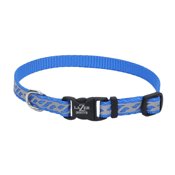 Lazer Brite Collier réglable réfléchissant à design ouvert, Blue Lagoon Wave
