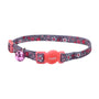 Safe Cat Fashion Adjustable Breakaway Collar, Pink Cherry Blossoms