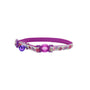 Safe Cat Collier ajustable à rupture pour chat, phosphorescent papillon violet