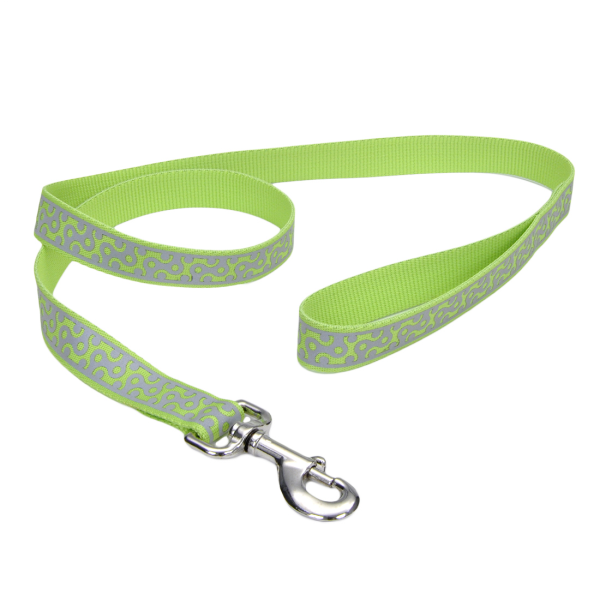 Lazer Brite Reflective Dog Leash, Lime Geometric