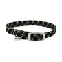 Coastal ElastaCat Reflective Safety Stretch Cat Collar with Reflective Charm, Black & Green