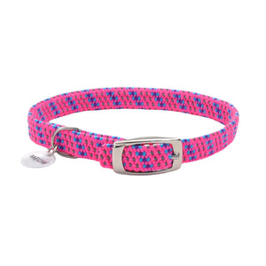Collier pour chat extensible de sécurité Coastal ElastaCat avec breloque réfléchissante, rose