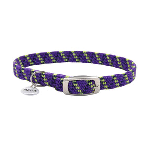 Collier de sécurité élastique réfléchissant Coastal ElastaCat pour chat avec breloque réfléchissante, violet
