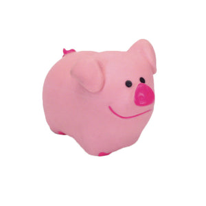 Rascals Latex Pig Dog Toy, Pink