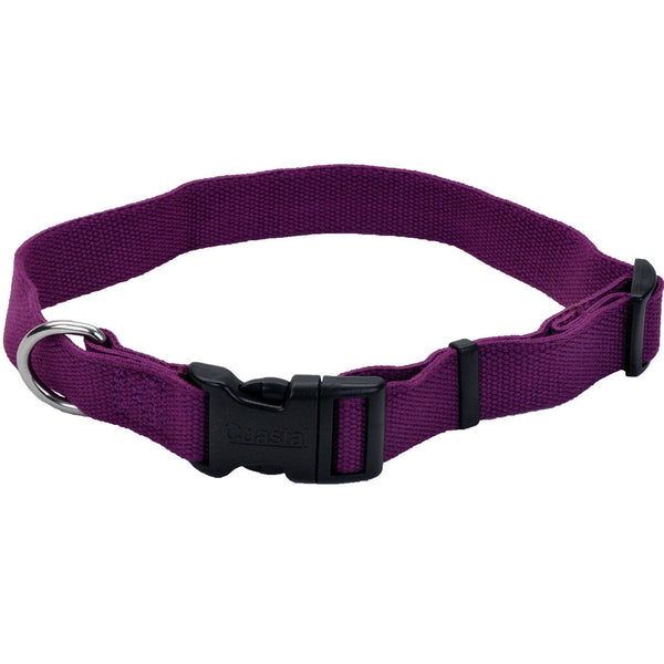 New Earth Collier ajustable pour chien en soja, aubergine.