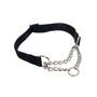 Coastal Nylon and Chain Check-Choke Martingale Collar
