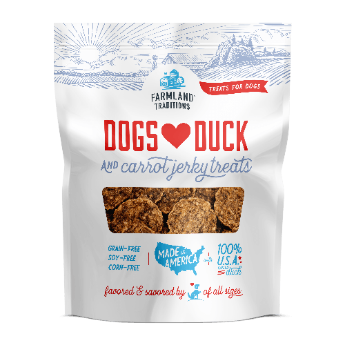 Farmland Traditions Duck & Carrot Jerky Dog Treats