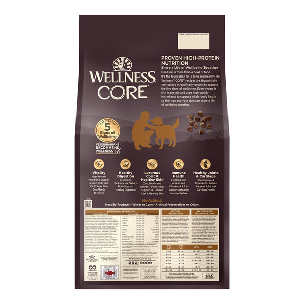 Wellness CORE Nourriture sèche pour chien sans céréales Gibier sauvage