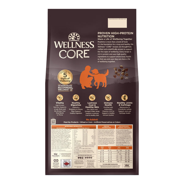Wellness CORE Original Turkey & Chicken Grain-Free Dry Dog Food
