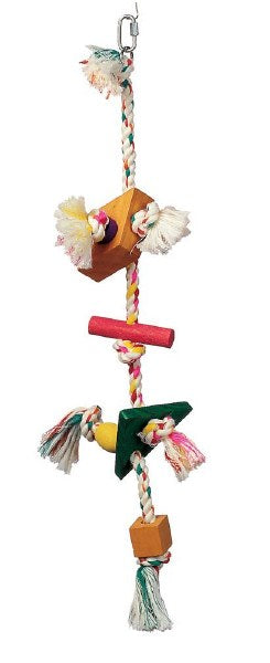 Living World Junglewood Rope With Rectangle Peg Triangle And Square Beads