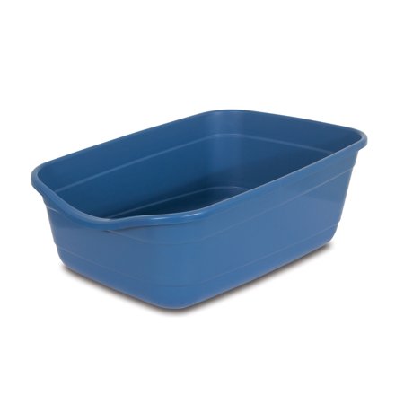 Petmate Bac à litière ouvert Bleu