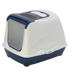 Moderna Bac à litière Flip pour chat, Bleu