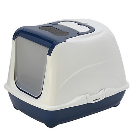 Moderna Bac à litière Flip pour chat, Bleu