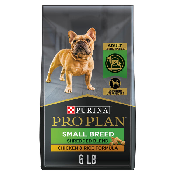 Purina Pro Plan Shredded Blend Chicken & Rice Adult Small Breed Dry Dog Food