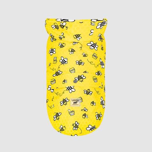 Canada Pooch Pick Me Poncho Dog Raincoat, Honeybee