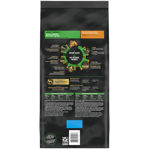 Purina Pro Plan Shredded Blend Chicken & Rice Adult Small Breed Dry Dog Food