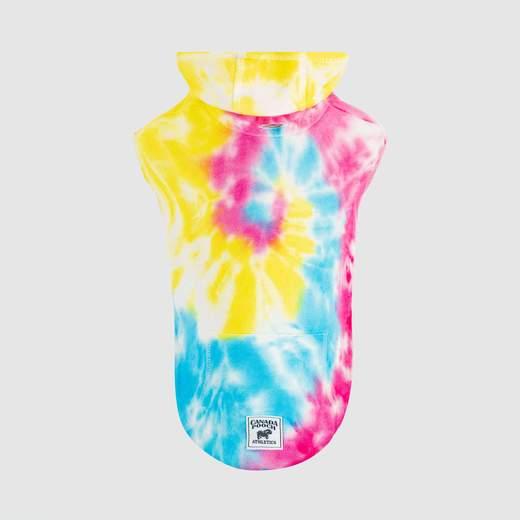 Canada Pooch No Authority Dog Hoodie, Tie Dye