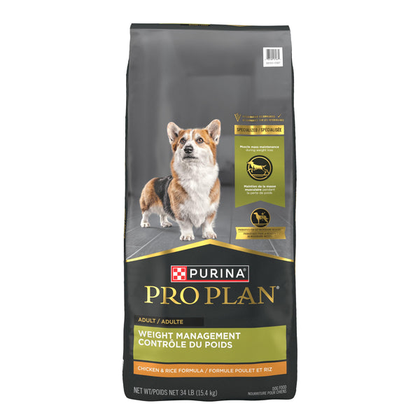 Purina Pro Plan Weight Management Chicken & Rice Adult Dry Dog Food