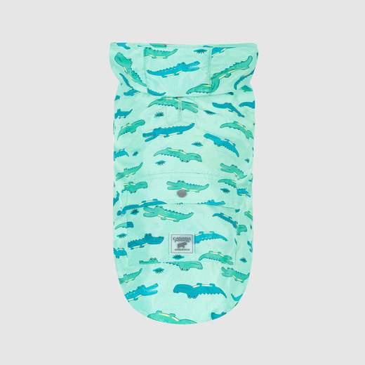 Canada Pooch Pick Me Poncho Dog Raincoat, Alligator