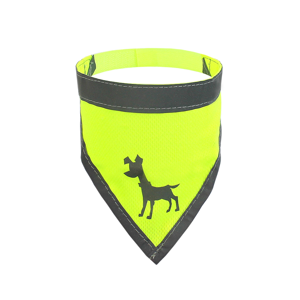 Alcott High Visibility Dog Bandana, Yellow