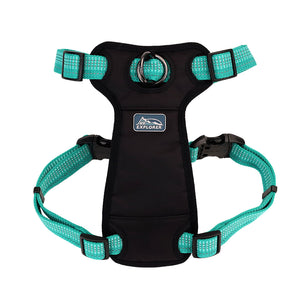 K9 Explorer Brights Reflective Front-Connect Dog Harness, Lake
