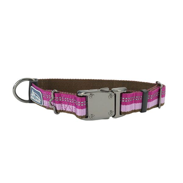 K9 Explorer Reflective Adjustable Dog Collar, Orchid