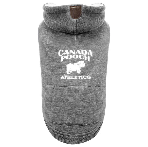 Canada Pooch Cozy Caribou Dog Hoodie, Marled Grey