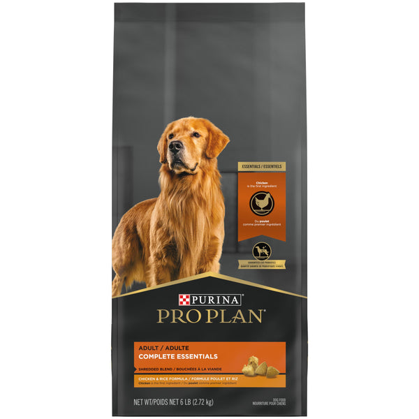 Purina Pro Plan Complete Essentials Shredded Blend Chicken & Rice Adult Dry Dog Food