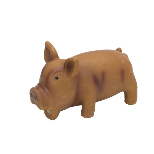 Rascals Grunt Dog Toy, Brown