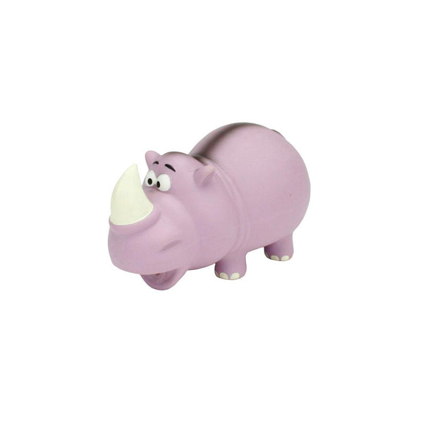 Rascals Grunt Rhino Dog Toy, 6.5-in
