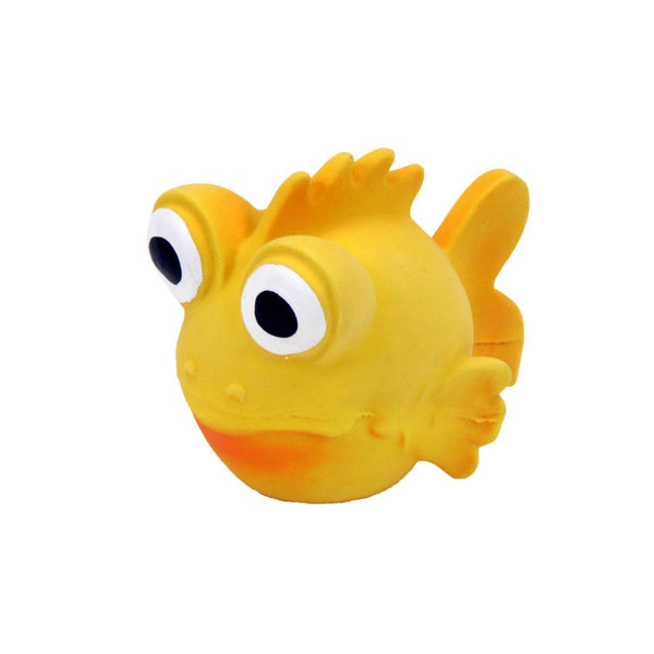 Rascals Latex Goldfish Dog Toy, Orange, 3.5-in