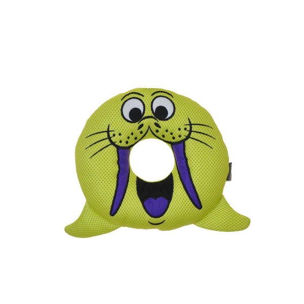 Rascals Rugged Ringer Willa Walrus Mesh Dog Toy, 8-in