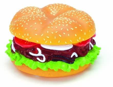 Rascals Vinyl Hamburger Dog Toy