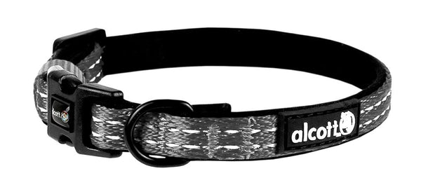 Alcott Adventure Adjustable Dog Collar, Grey