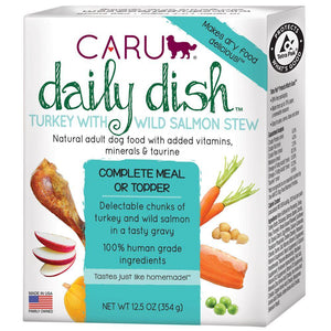 Caru Daily Dish Turkey & Salmon Stew Wet Dog Food