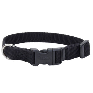 New Earth Soy Adjustable Dog Collar, Onyx