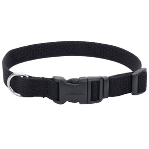New Earth Soy Adjustable Dog Collar, Onyx