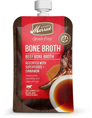 Merrick Beef Bone Broth Grain-Free Dog Food Topper